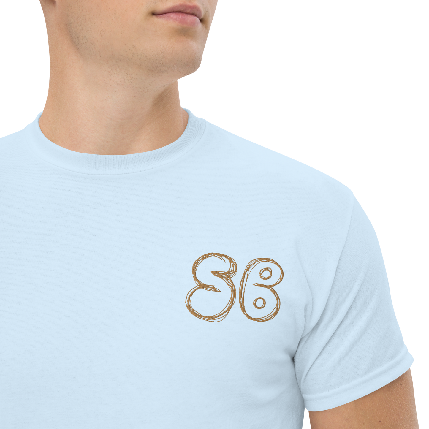 "SB Embroidered" Tee "Sky Blue"