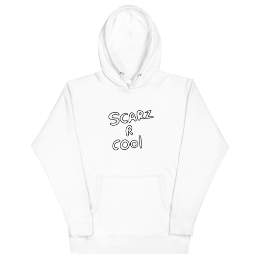 "Scarz R Cool" Hoodie "White"